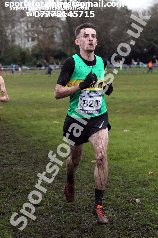 Mens under-20s, 2019 European Cross Country Trials and British Cross Challenge, Sefton Park, Liverpool.  Photo: David T. Hewitson/Sports for All Pics